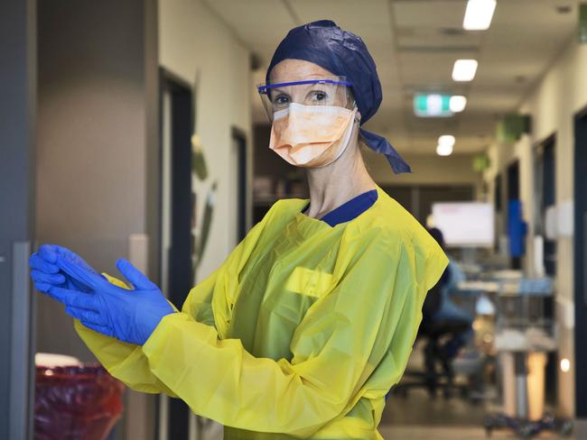 Northern Beaches Hospital - Covid-19 Feature. Kim Smith Nurse Educator in the ICU C Ward. Picture Chris Pavlich for The Manly Daily