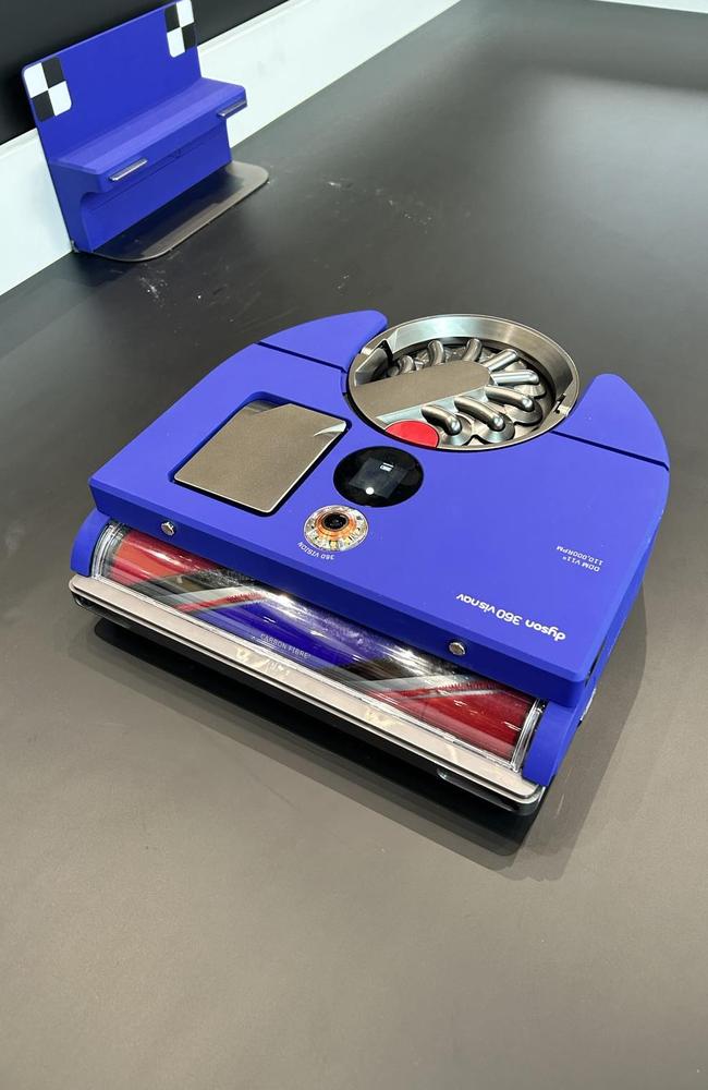 A tiny camera on the appliance helps it navigate around your home. Picture: news.com.au in Singapore