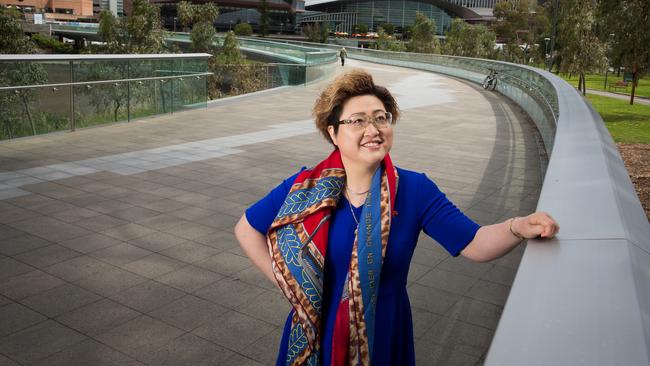 Sally Zou made a splash when she first arrived in Adelaide — but in the past 12 months has kept a much lower profile. Picture: Jo-Anna Robinson