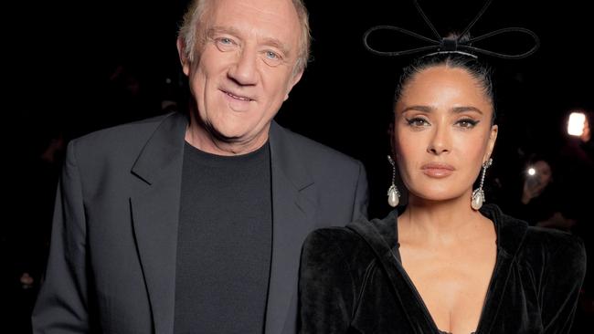 EMBARGO FOR WISH MAGAZINE. 07 FEBRUARY 2025. FranÃÂ§ois-Henri Pinault and Salma Hayek at Balenciaga RTW Spring 2025 as part of Paris Ready to Wear Fashion Week on September 30, 2024 in Paris, France. Photo: Swan Gallet / WWD via Getty Images