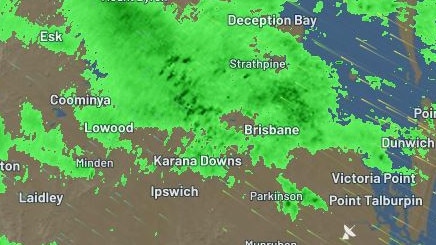 More wet weather is predicted for Brisbane and surrounds today. Picture: Weatherzone