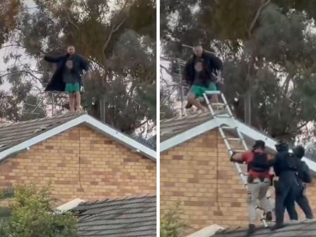 Man locked in intense standoff with police. Picture: X