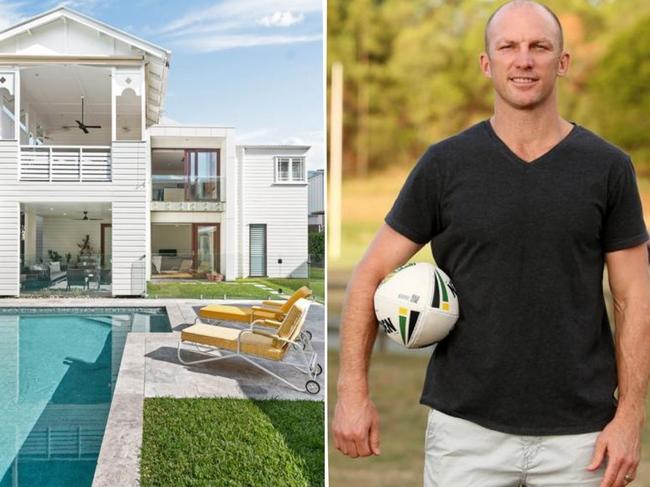 Footy legend Darren Lockyer has a stunning new home in Brisbane.