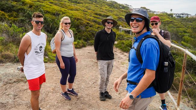 New guided walks along the coastline at Lake Macquarie will showcase iconic spots like Caves Beach. Picture: Supplied.