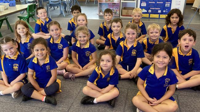 Humpybong State School Prep Lime: Back row: Jacob, Jackson, Noah, Timothy and Arlo. Middle back: Paislee, Huntah and Hunter. Middle front: Kira, Lilly, Savannah, Sadie and Elijah. Front row: Jessie-May, Delainey, Bon and Everly. PHOTO: Supplied