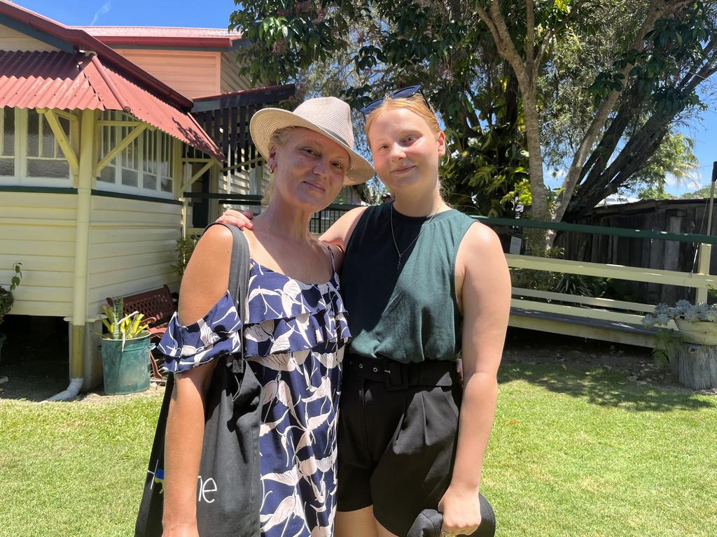 Yulia Shabaieva and Alice Chichvarina from Ukraine, Ukrainian at Hervey Bay Historical Village and Museum for Australia Day.