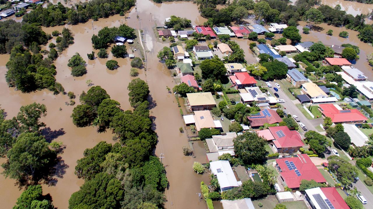 Flooding in Brisbane. Picture: Bradley Kanaris/Getty Images