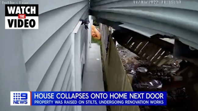 House collapses onto neighbour's in reno disaster (9 News)