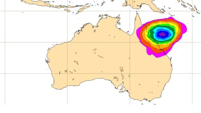 A severe tropical cyclone Queensland will likely make landfall next week. Picture: WeatherZone