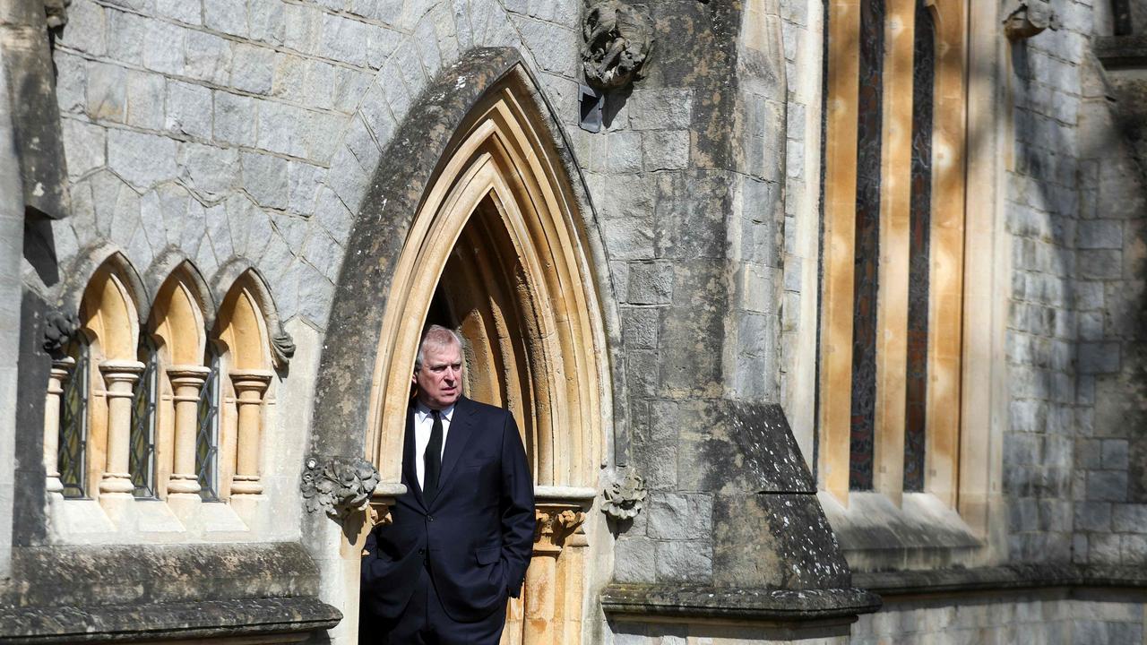 In this file photo taken on April 11, 2021 Britain's Prince Andrew, Duke of York, attends Sunday service at the Royal Chapel of All Saints, at Royal Lodge, in Windsor, Picture: Steve Parsons / POOL / AFP