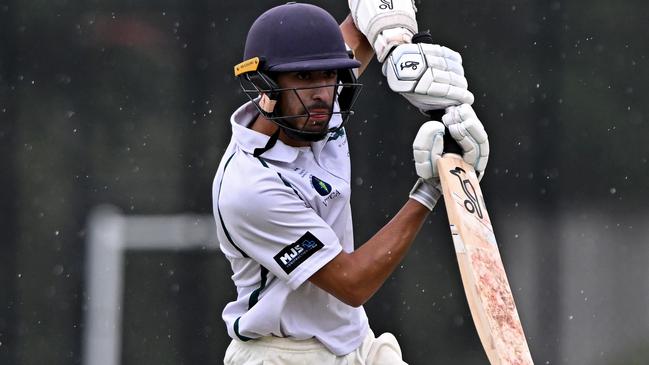 Qundeel Haider in action for Airport West St Christophers. Picture: Andy Brownbill