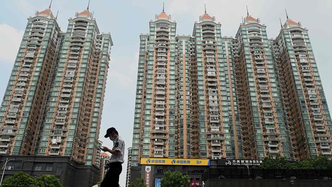 An Evergrande housing complex in Guangzhou. Picture: AFP