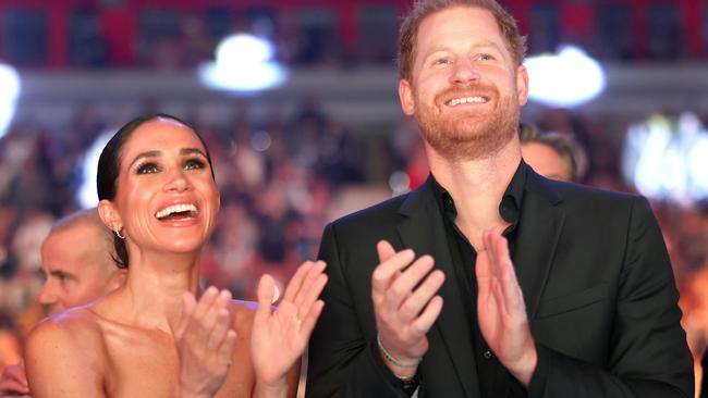 DUESSELDORF, GERMANY - SEPTEMBER 16: Prince Harry, Duke of Sussex, and Meghan, Duchess of Sussex attend the closing ceremony of the Invictus Games DÃÂ¼sseldorf 2023 at Merkur Spiel-Arena on September 16, 2023 in Duesseldorf, Germany. (Photo by Chris Jackson/Getty Images for the Invictus Games Foundation)