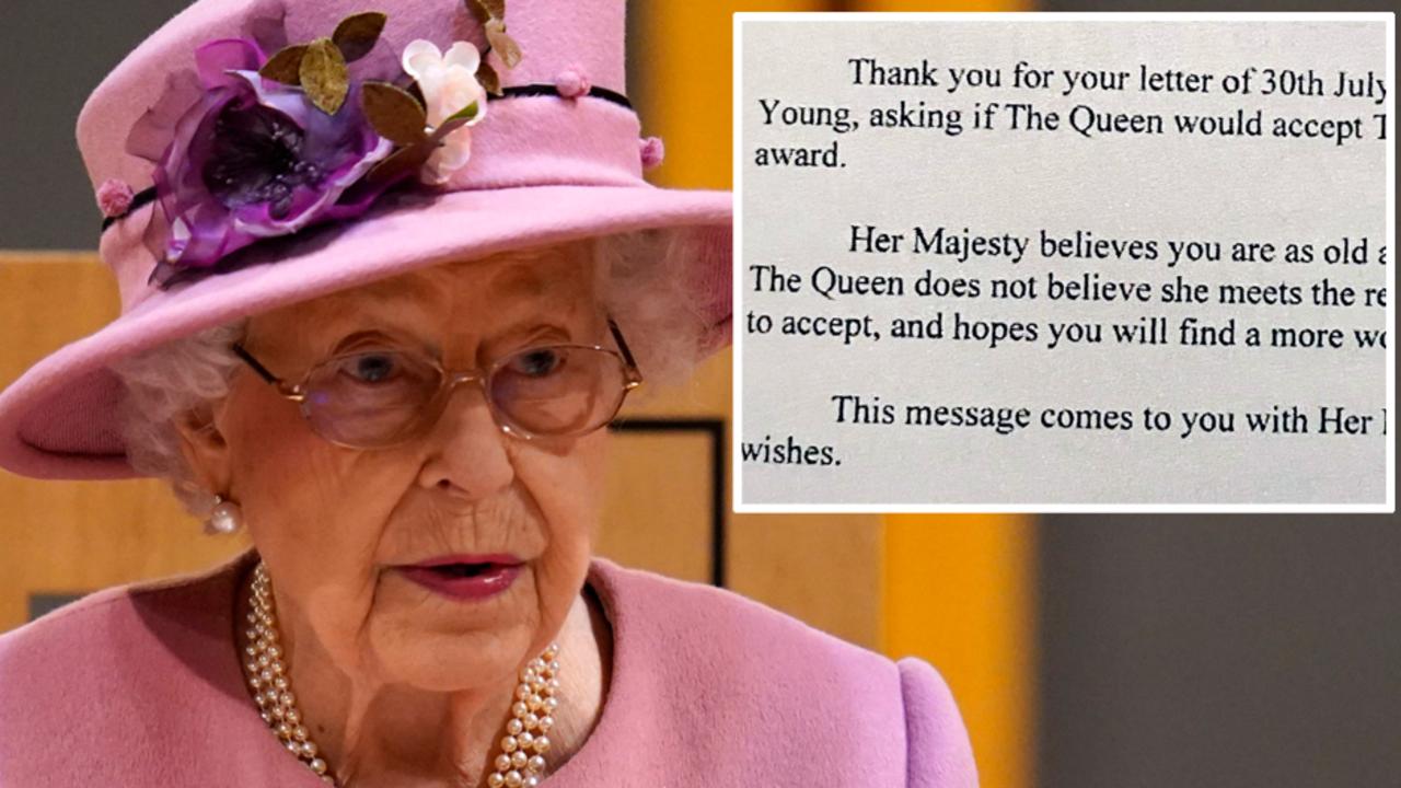 The Queen rejects ‘Oldie of The Year’ award because she ‘doesn’t meet ...