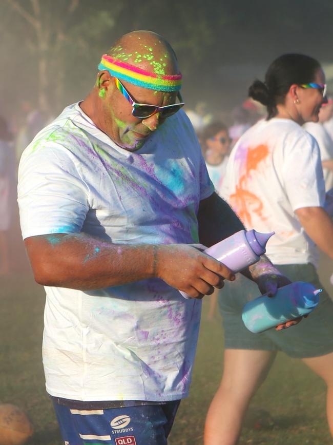 Pictured: Luke James. AFL colour run. Chris Johnson and Angie Nadredre 2024 hosted by AFL Cape York House. Bamaga. Photo: Gyan-Reece Rocha