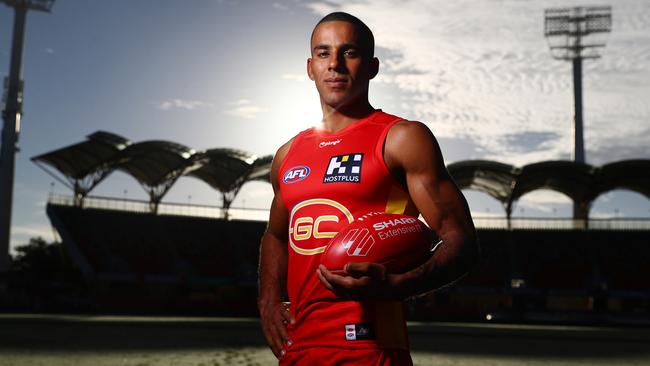 Touk Miller is the AFL’s new running man. Picture: Chris Hyde/Getty Images