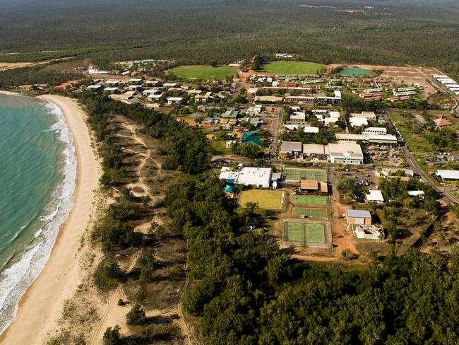 Nhulunbuy town, aerial view, Gove Peninsula