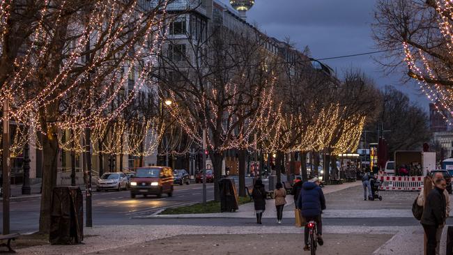 Visitors walk in Unter den Linden boulevard in Berlin. Picture: Getty Images