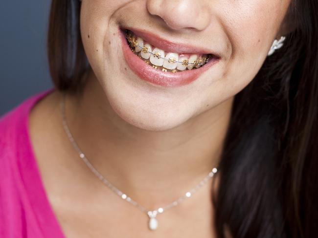 Closeup headshot of young college-aged woman