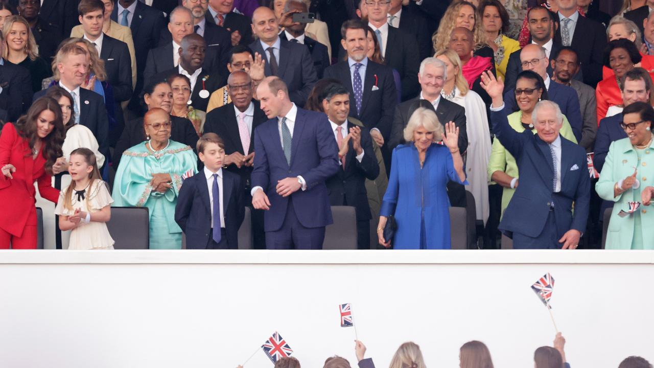 The royal family received an enthusiastic reception. Picture: Getty Images