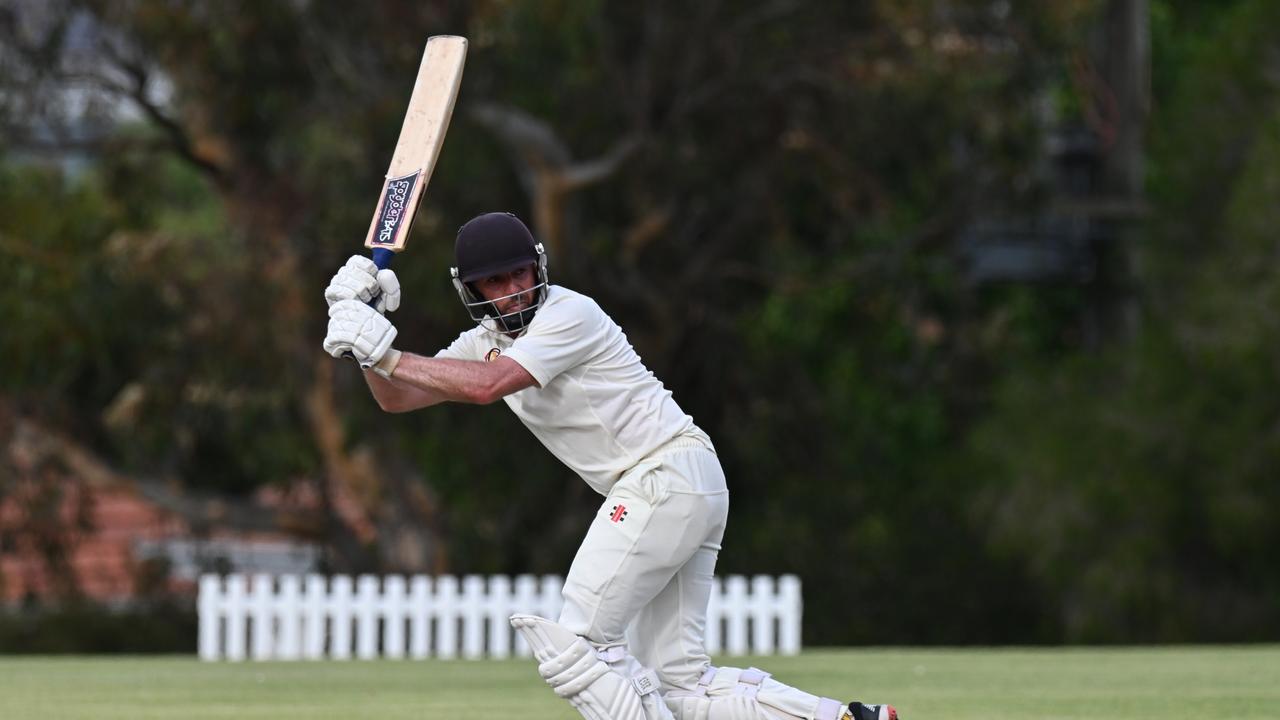 St Joseph's veteran Jono Casey recorded his maiden GCA1 first grade ton against Newtown &amp; Chilwell in Round 13. Picture: Wes Cusworth.