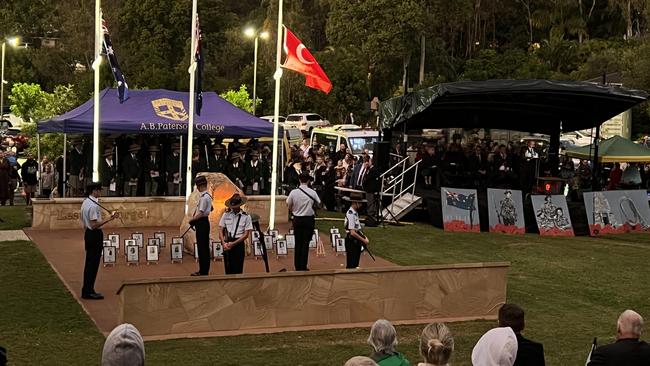 The Anzac Day Dawn Service at Helensvale.