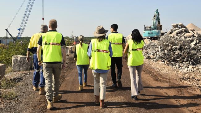 NTEX Code Red is the home of Darwin's first dedicated concrete waste recycling facility, located in East Arm. Picture: Sierra Haigh