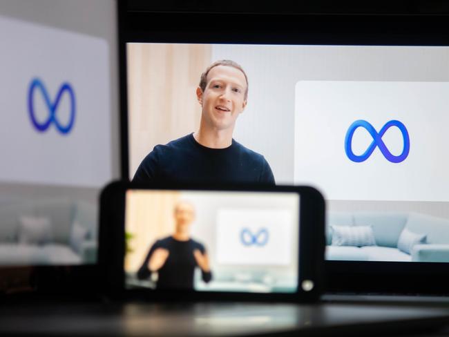 Mark Zuckerberg, chief executive officer of Facebook Inc., speaks during the virtual Facebook Connect event, where the company announced its rebranding as Meta, in New York. Picture: Michael Nagle/Bloomberg via Getty Images