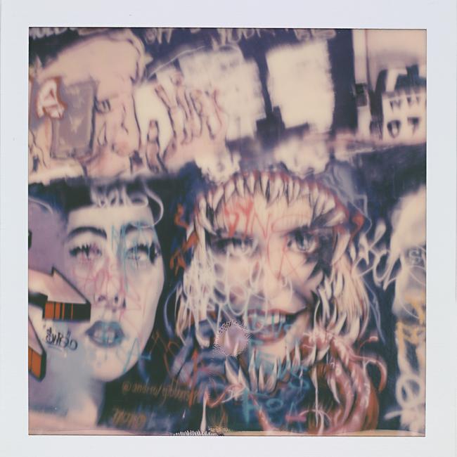 Street art in Hosier Lane. #polaroidoriginals Copyright: Maripol.<br/>