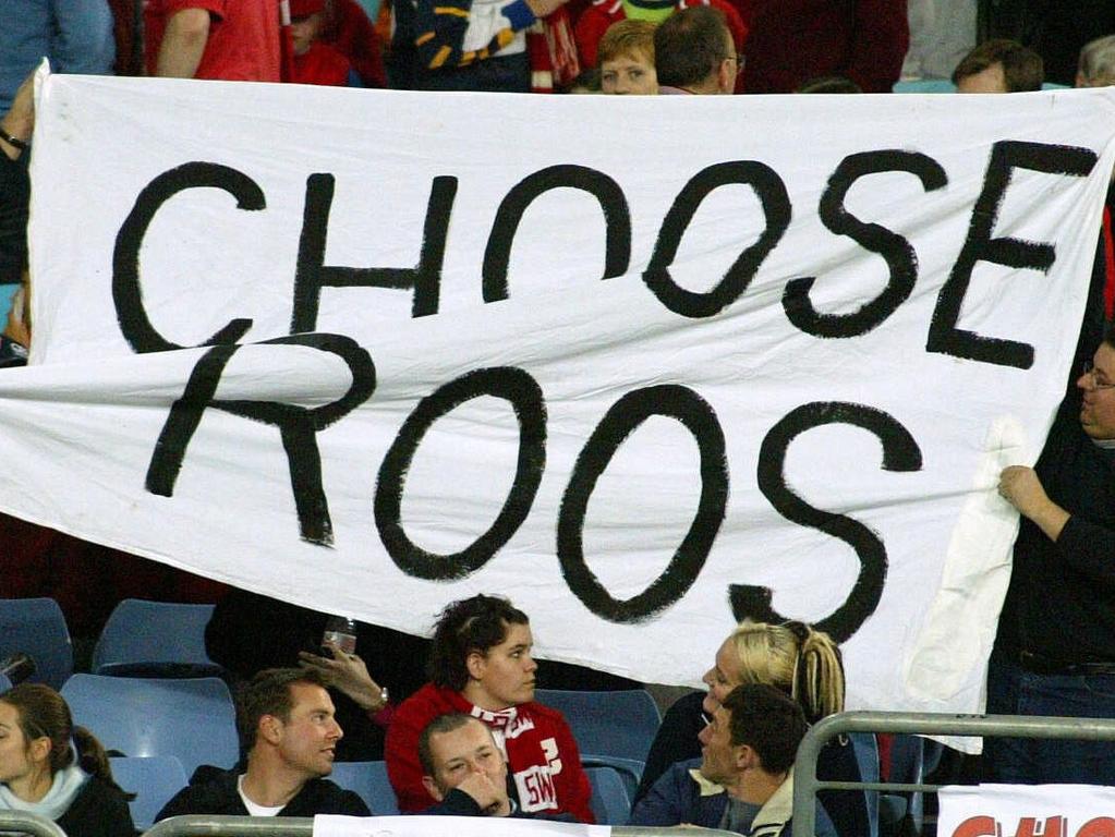 Supporters led the choose Roos campaign and players soon got on board too.