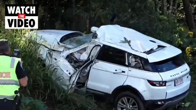 Alleged teen thief Snapchats horror Range Rover crash aftermath (9 News)