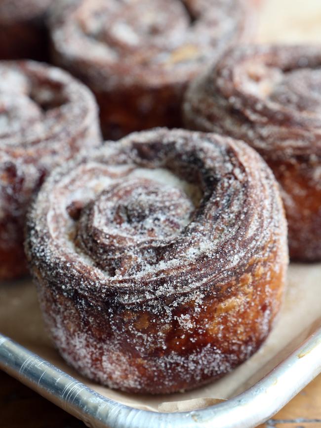 Pecan morning buns at BamBam Bakehouse at Mermaid Beach. Photo: Richard Gosling.