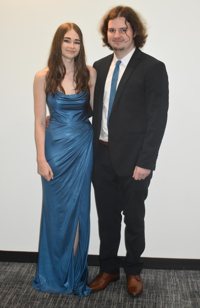 Keegan Spackman and Liesel O’Halloran at the 2022 Nambour State College formal. Picture: Eddie Franklin