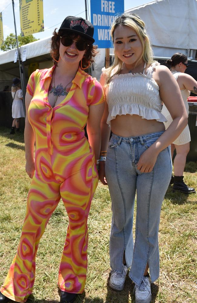 Alies Schellingerhout and Lina Sato at the Big Pineapple Music Festival 2024.