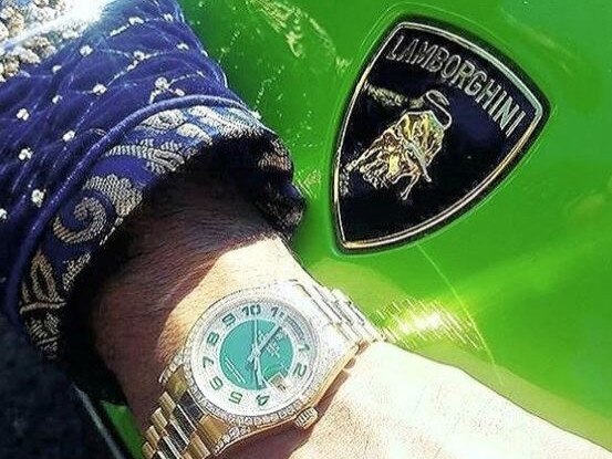 Pic shows Feezan Hameed Choudhary. Rolex and Lamborghini. Pic shows Feezan Hameed Choudhary A fraudster who made so much money from a £113m banking scam he could afford to fly a team of valets 8,000 miles to polish his fleet of custom Porsches has been jailed for 11 years. Feezan Hameed Choudhary, 25, partied with popstars while splashing out on Rolex watches, jewellery, trips to Dubai and shopping sprees in Harrods. Nicknamed 'Fizzy', the Glasgow-based criminal owned several luxury motors including a Bentley and a Lamborghini after the scam made more than £3million a month SEE STORY CENTRAL NEWS