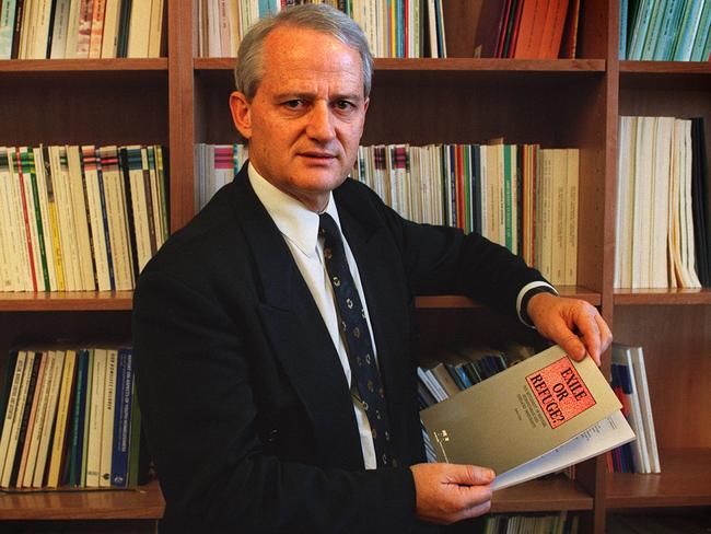 Federal Immigration Minister Philip Ruddock in his parliamentary office P/ phil liberal headshot alone 1996