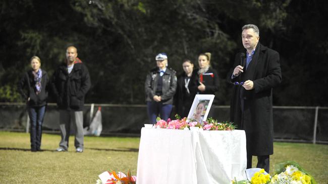 Councillor Nathan Tilbury speaks at the opening of the gathering. Picture: Jake McCallum