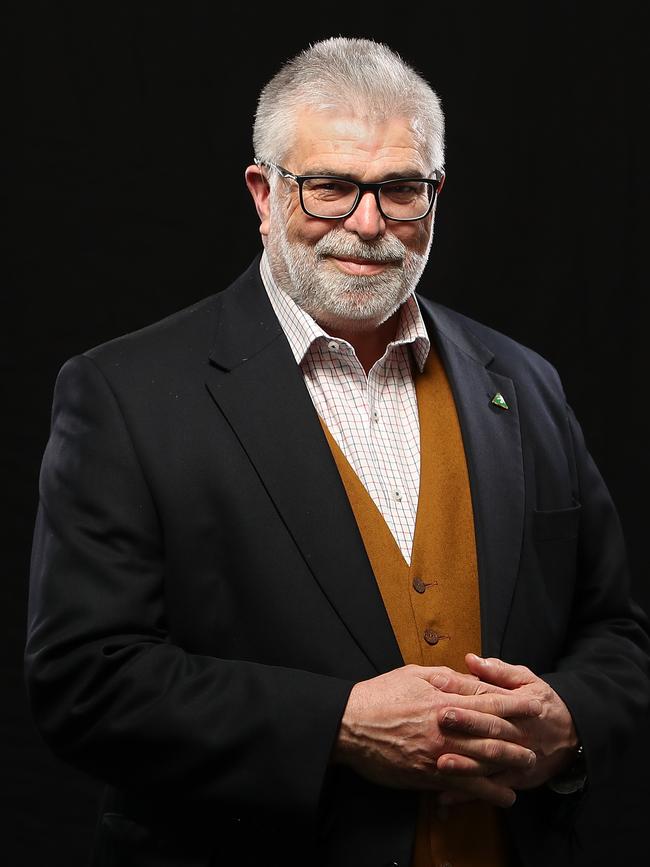 Senator Kim Carr at Parliament House in Canberra.