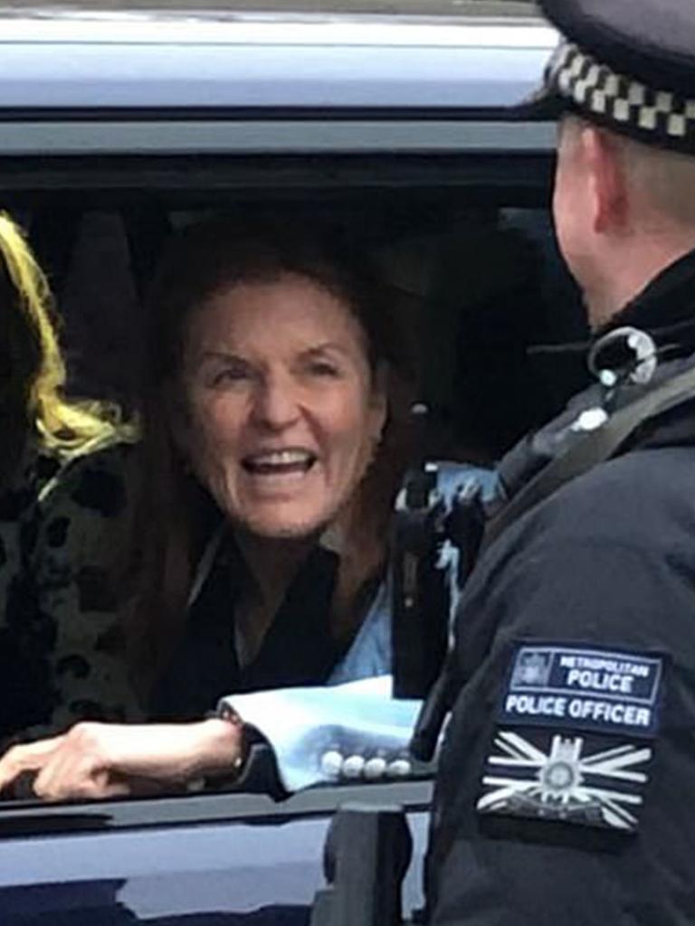 Sarah Ferguson Fergie arrives at Buckingham Palace on Thursday, November 21. Picture: BBC