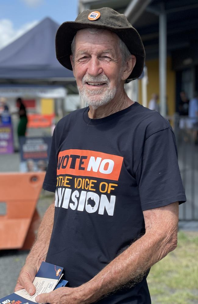 Donald Boettches said he was voting no on the Voice referendum. Photo: Zoe Devenport