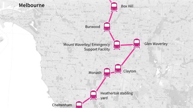 Suburban Rail Loop East. Picture: Supplied