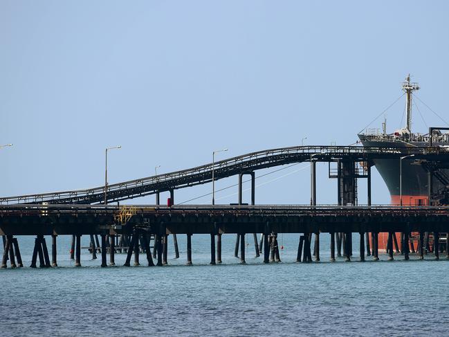 South32's GEMCO manganese mining operation and wharf on Groote Eylandt.