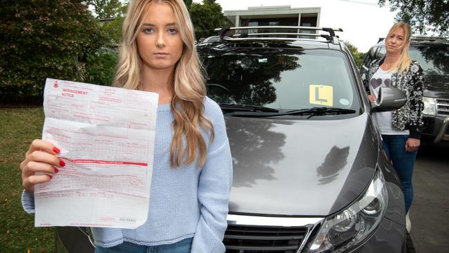 17-yearold learner driver Hunter Reynolds successfully had her $1652 fine withdrawn. Picture: Tony Gough