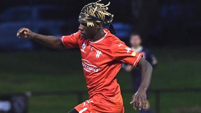 Paul Kuol in action for Kingston City. Picture: Kingston City