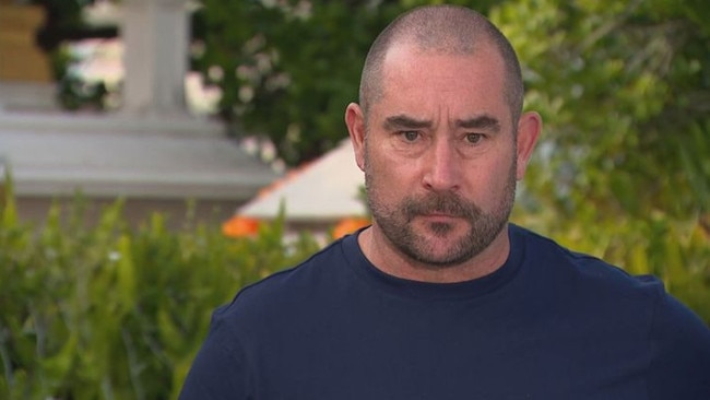 Mark Jones said he ‘want(s) to grieve’. Picture: Nine News