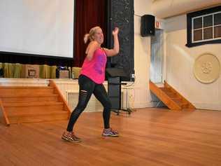 FIT AND FUN: Sally Whittaker has started teaching Zumba in Mitchell. Picture: Jorja McDonnell