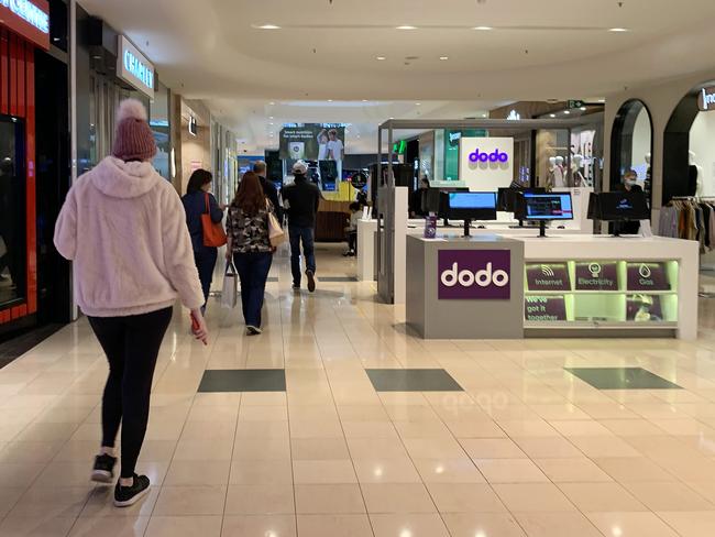 Chadstone Shopping Centre shoppers during Covid 19 second stage 3 restrictions. Picture: Sarah Matray