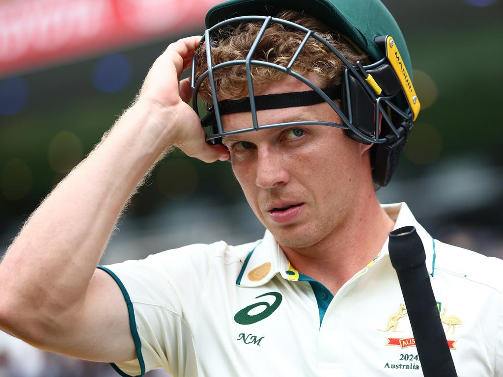 Nathan McSweeney jumped into the cauldron of Test cricket against India superstar Jasprit Bumrah. Picture: Chris Hyde/Getty Images)