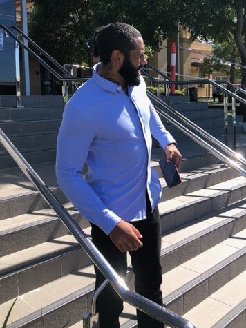 Josh Addo-Carr at Taree Local Court on Friday. Pic Daniel Mills