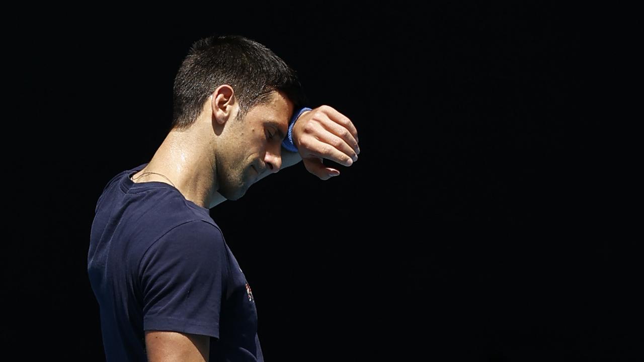Novak Djokovic remains at the centre of a border force scandal. Picture: Darrian Traynor/Getty Images